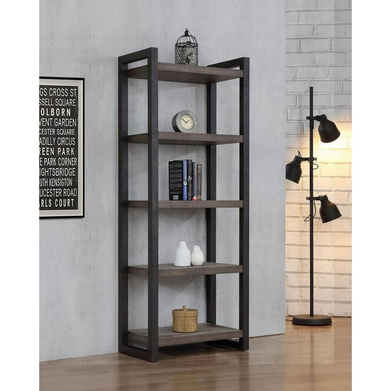 Weathered oak bookcase deals