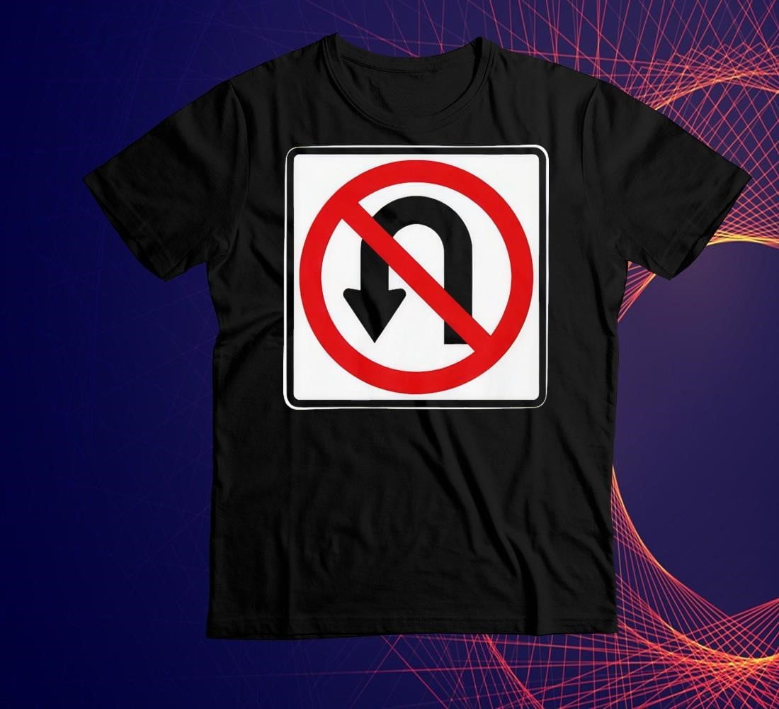 Luke-rudkowski-no-u-turns-black-mens-shirt - Walmart.com