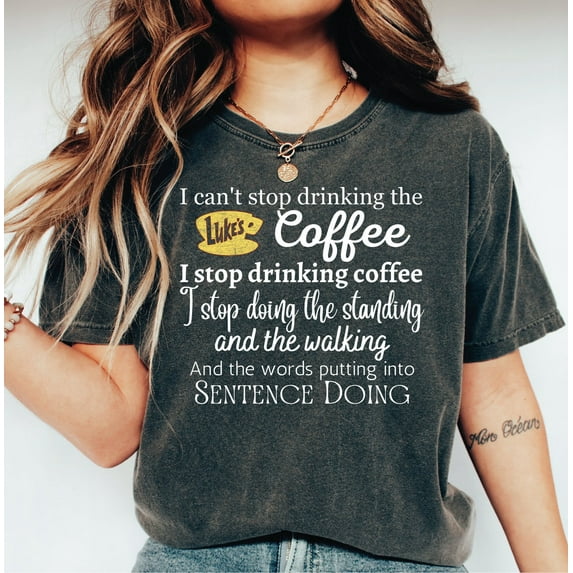 Luke's Diner Stars Hollow Shirt, Retro Text Luke's Diner T-Shirt, Vintage Style Stars Hollow Shirt Gift-495