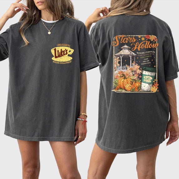 Luke's Diner T-Shirt, Stars Hallow Tee, Fall Vibes Shirt