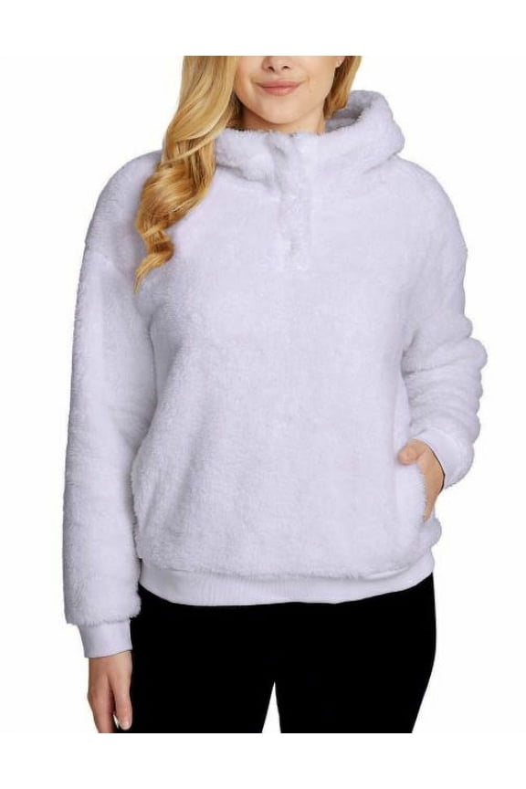 Ladies' Fleece Lined Hoodie (Purple, X-Small)