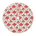 Lukts Amanita Red Mushroom print color life Christmas Tree Skirt