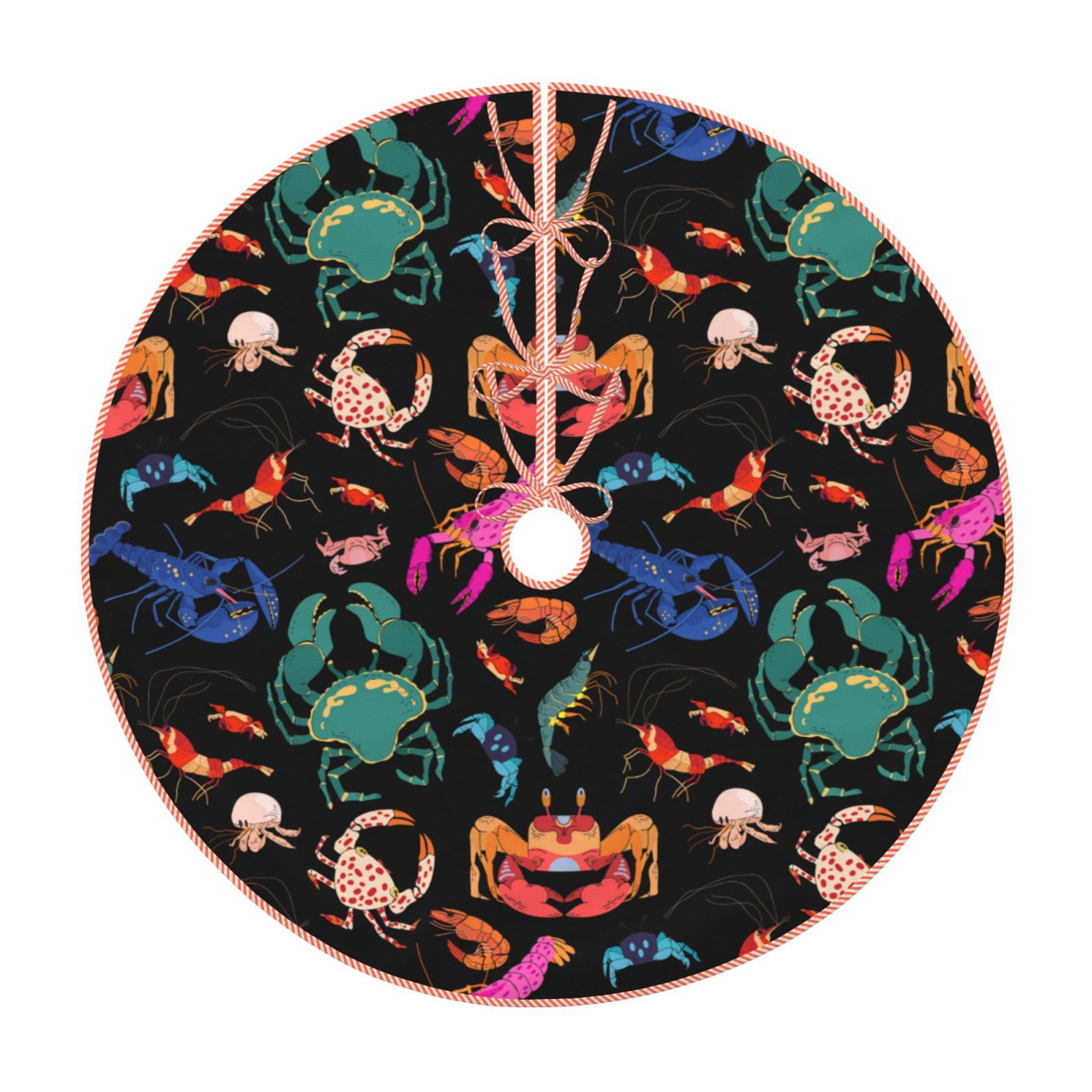 Lukts Animals Under Water print color life Christmas Tree Skirt, Winter