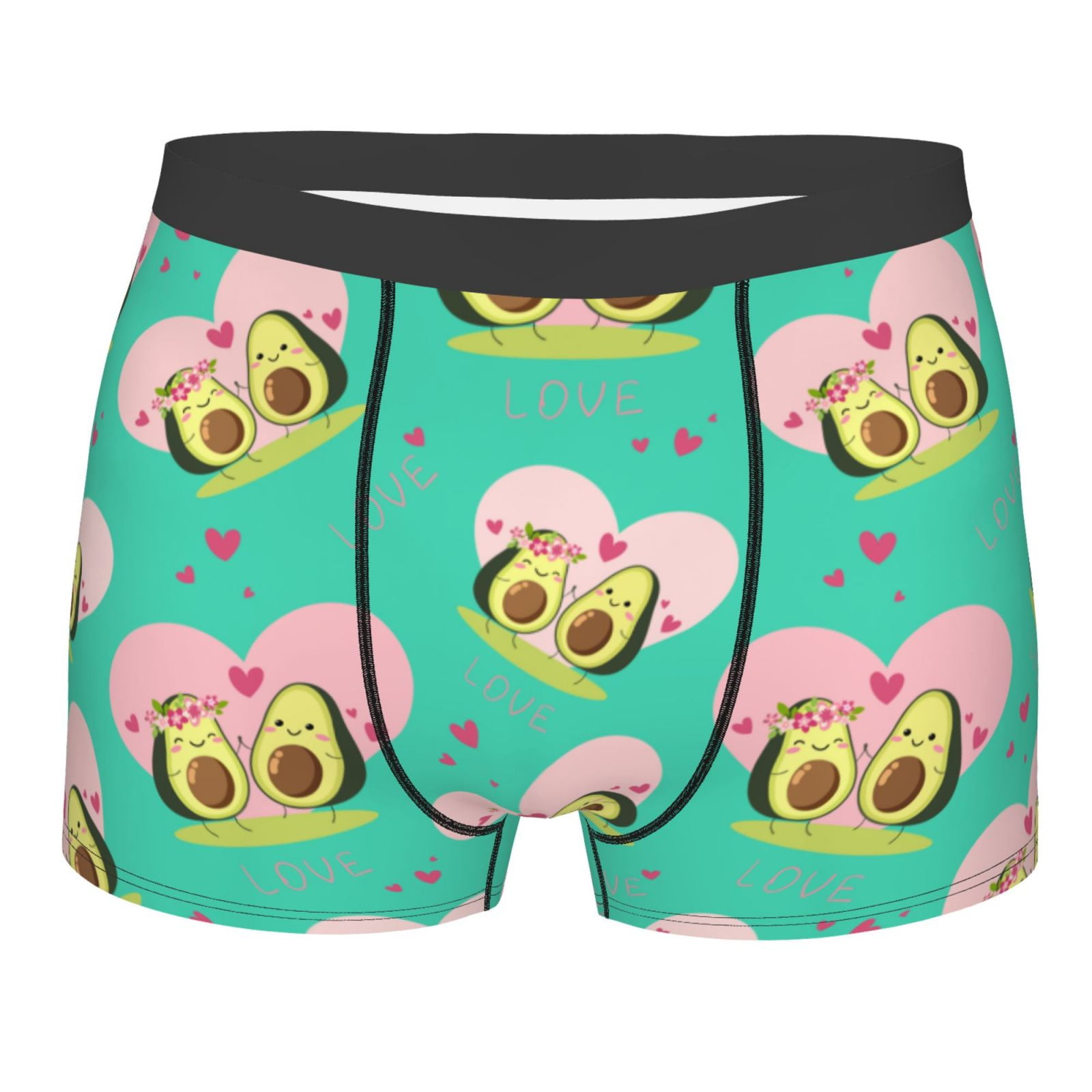 Lukts Avocado Lovers Men'S Underwear Covered Waistband Boxer Briefs ...