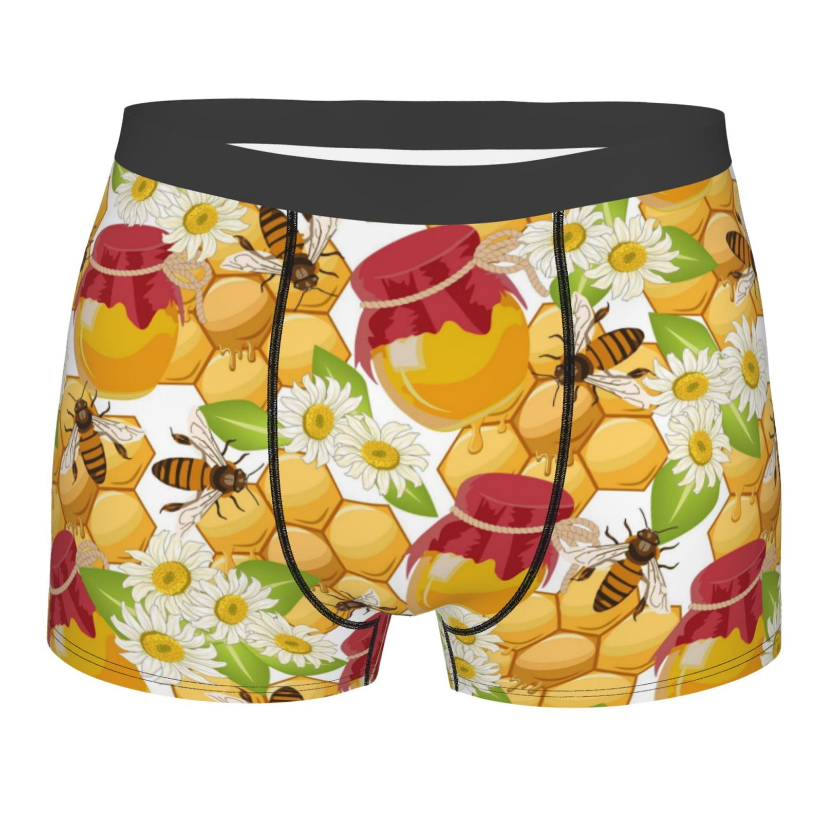 LNNIUK Herren Boxershorts - Marienkäfer Muster Boxer Briefs Mit Covered Waistband