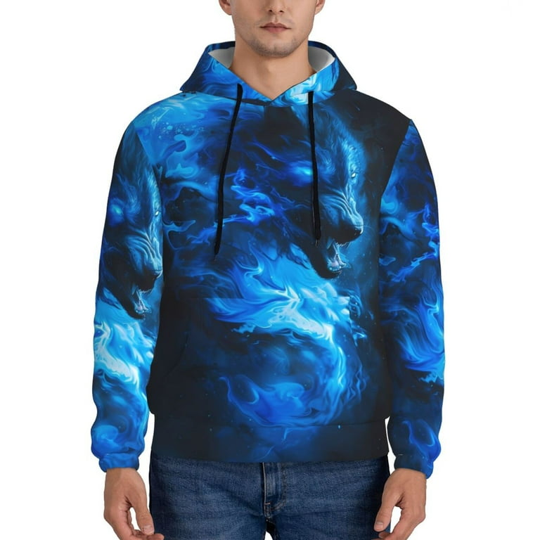 Cool blue hoodies hotsell