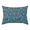 Lukts Bullfinches Branches And Balls Pattern Pillow Cases ,Pillow