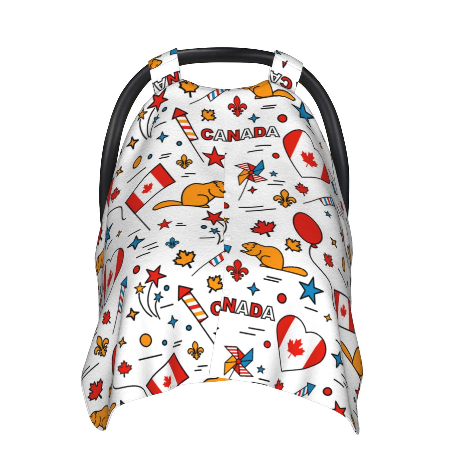 Personalized Elephant Monogram Car Seat Cover - Custom Name Nursing Canopy For Babies