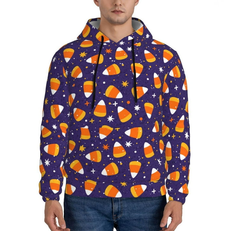 Lukts Candy Corn 2 Pattern Pullover Hoodie Men s Athletic Hoodies Sweatshirt for Men 3X Large Walmart