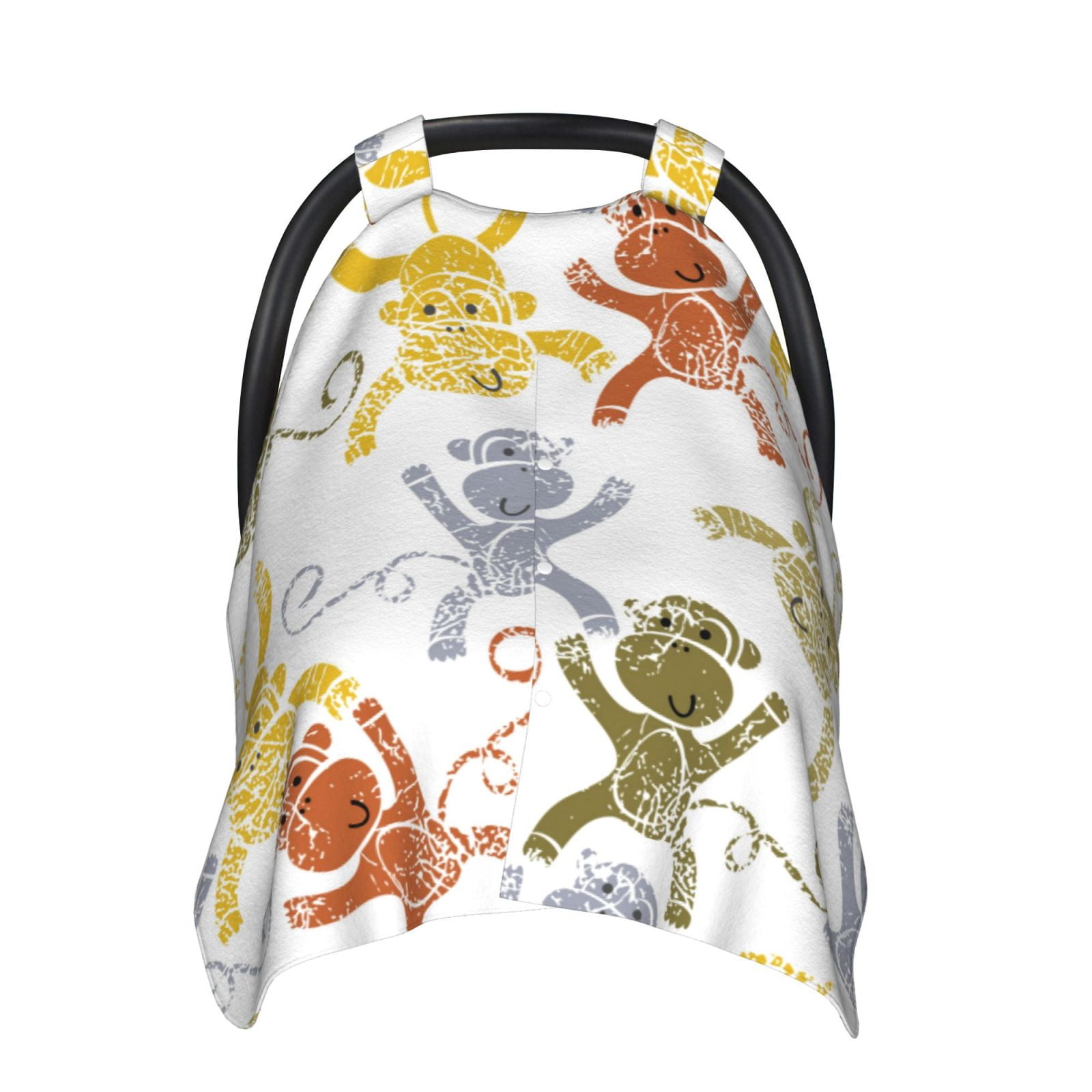 Lukts Cartoon Monkey Car Seat Covers For Babies,Baby Car Seat Canopy