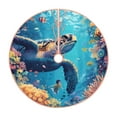 Lukts Colorful Underwater Plant Turtle print color life Christmas Tree
