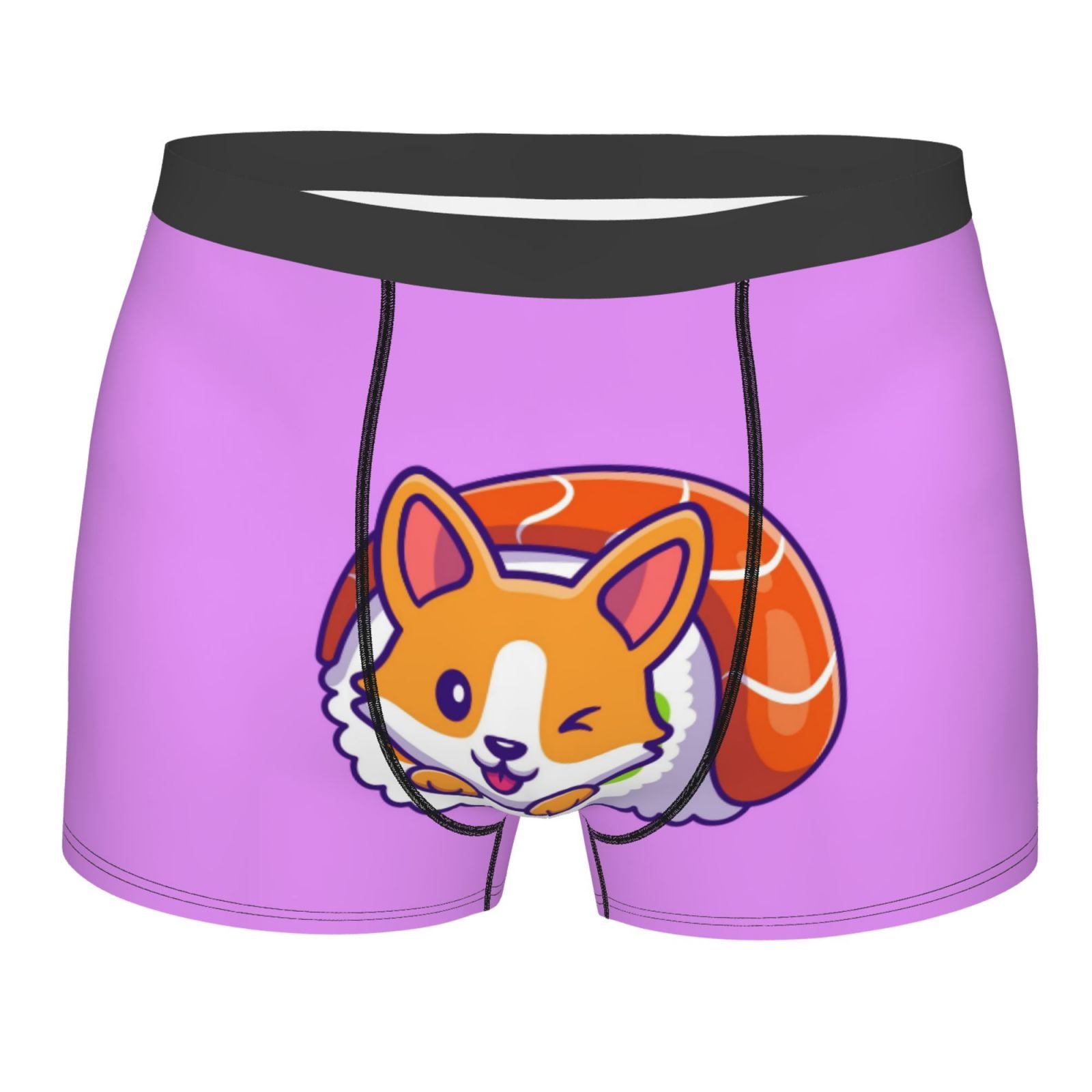 Corgi Cartoon Shorts - Purple Corgi Cartoon Shorts - Purple