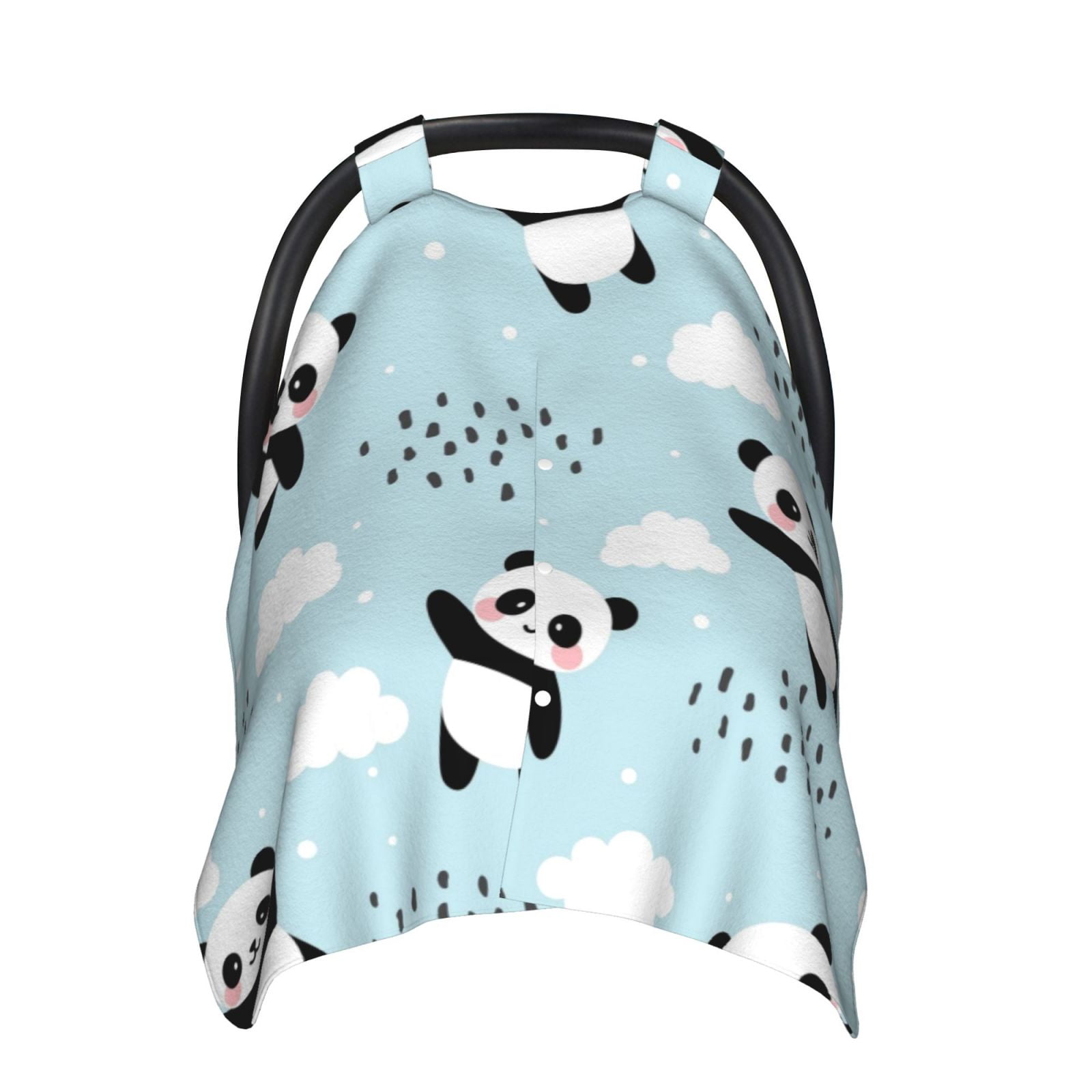 Lukts Cute Panda Bear Car Seat Covers For Babies Baby Car Seat Canopy Carrier Cover Breathable Nursing Cover For Breastfeeding Multi Use Infant Carseat Stroller Cover Walmart