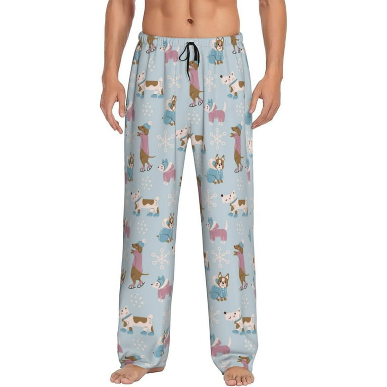 Lukts Cute Snowflake Dachshund for Men Sleek Straight Pajama Pants Versatile Lounge Pants and Cozy Sleepwear All in One Medium Walmart