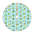 Lukts Doggy In Bubble Bath print color life Christmas Tree Skirt