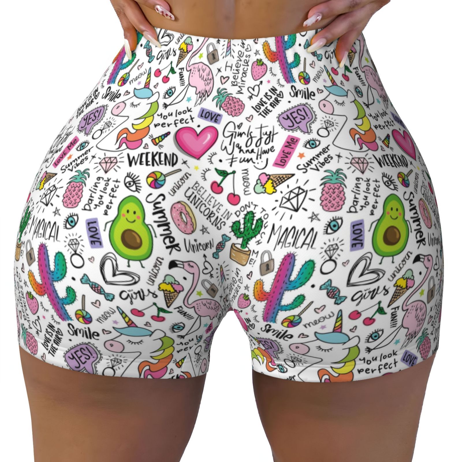 Unicorn workout shorts hotsell