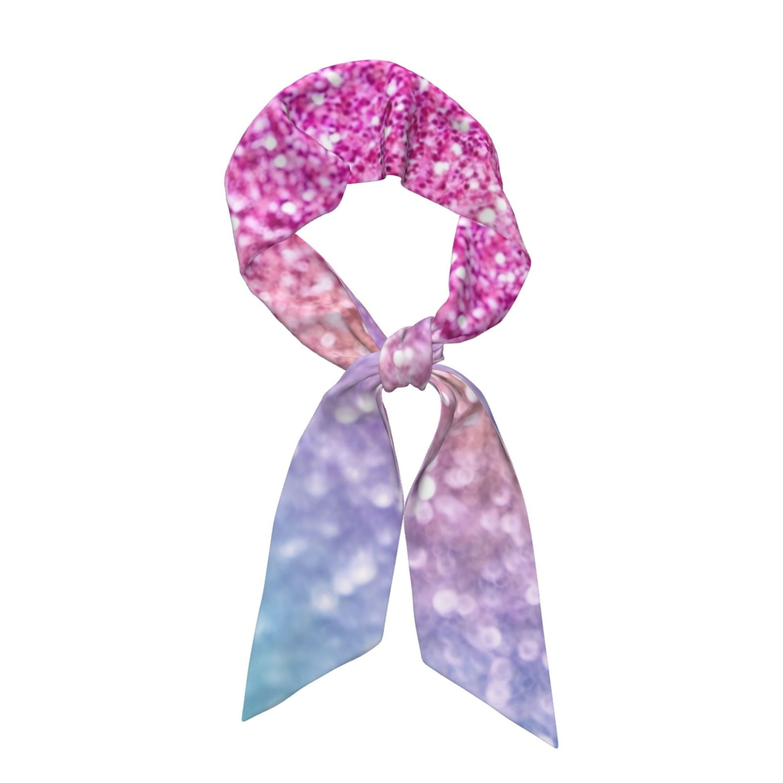 Giaone 1950s Chiffon Scarf Square Ribbon Neck Scarf Square Handkerchief Retro Hair Tie - View #4