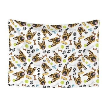 Lukts German Shepherd Dog Print Dog Blanket/Bed Cover for Dogs and Cats,Couch Cover,Pet Supplies,Puppy Essentials-Small