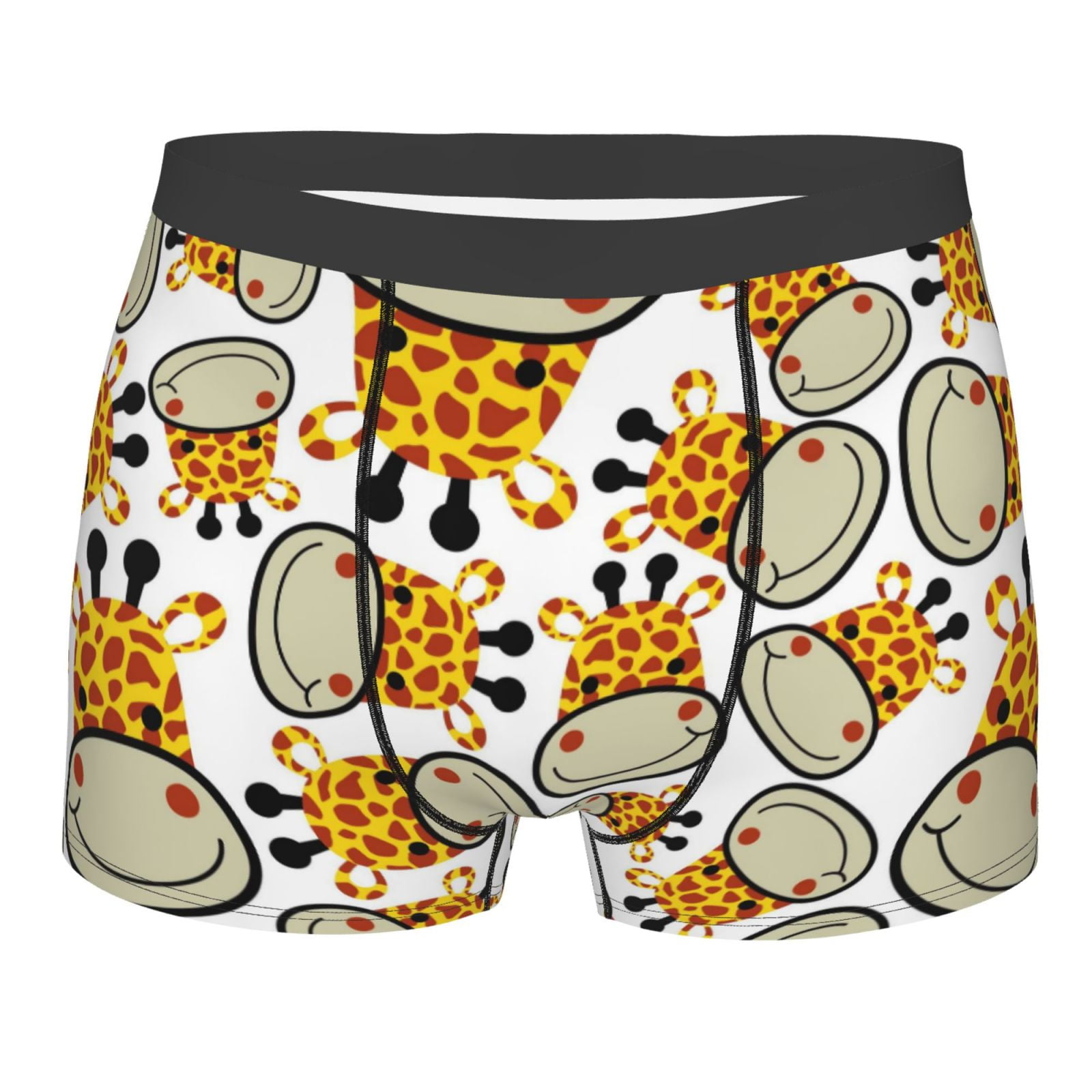 Lukts Giraffes Head ,Cartoon Giraffes Men'S Underwear Covered Waistband