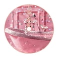 thumbnail image 1 of Lukts Glittering Pink Bathtub Print Color Life Christmas Tree Skirt, Winter Holiday Tree Mat Decoration ,Can be Used as A Shawl-48", 1 of 6
