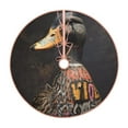 Lukts Graffiti Cool Duck print color life Christmas Tree Skirt, Winter