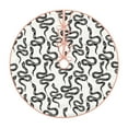 Lukts Hand Drawn Snake print color life Christmas Tree Skirt, Winter