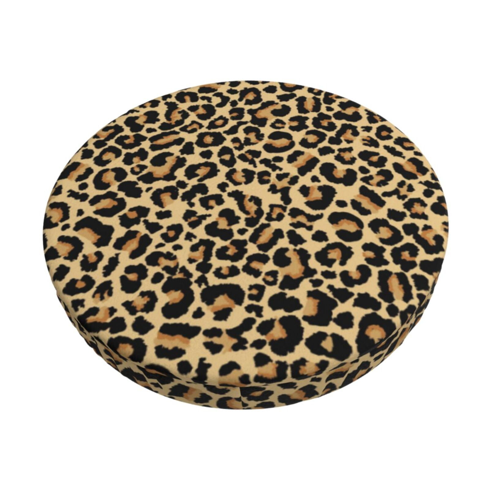 Leopard Print Bar Stool Covers