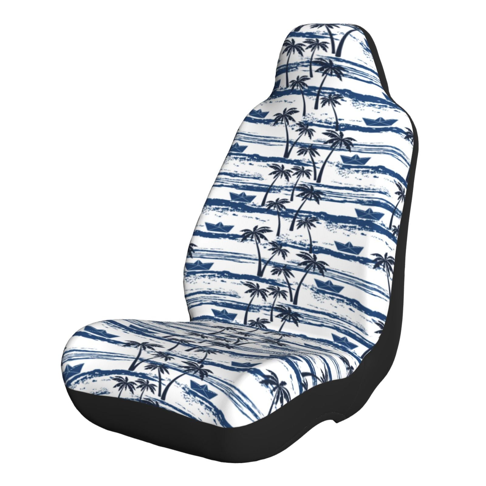 Lukts Palm Tree Print Car Seat Covers Full SetFront and Rear Split