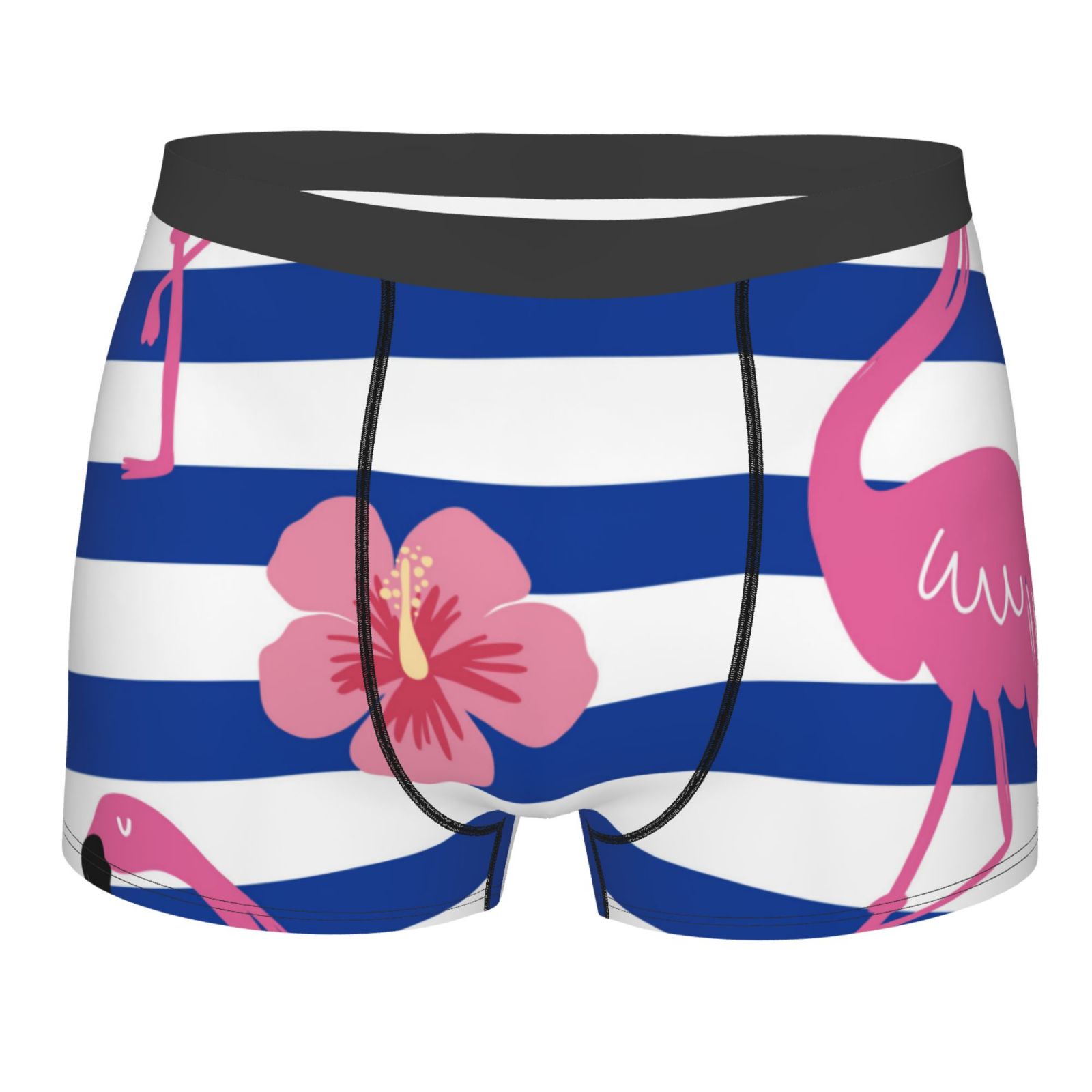 Lukts Pink Flamingo Men'S Underwear Covered Waistband Boxer Briefs