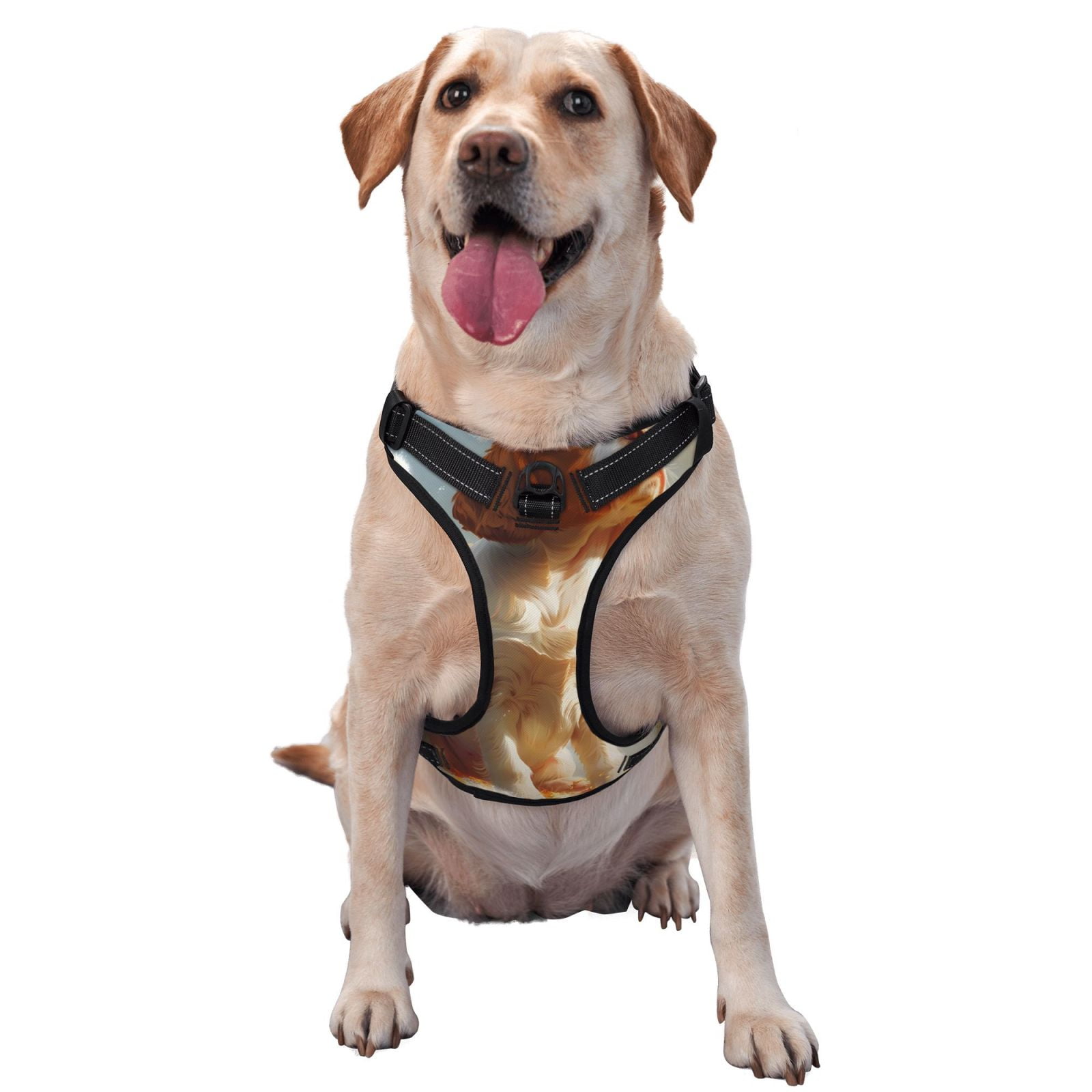 Lukts Rainbow English Cocker Spaniel Dog Harness,No Pull Pet Harness