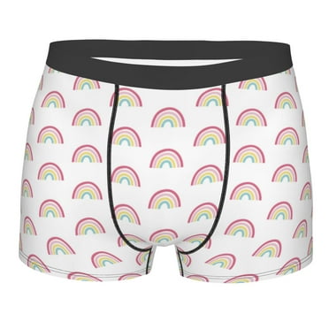 Lukts Rainbow Men's Underwear Covered Waistband Boxer Briefs