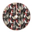 thumbnail image 1 of Lukts Roosters 2 Print Color Life Christmas Tree Skirt, Winter Holiday Tree Mat Decoration ,Can be Used as A Shawl-30", 1 of 6