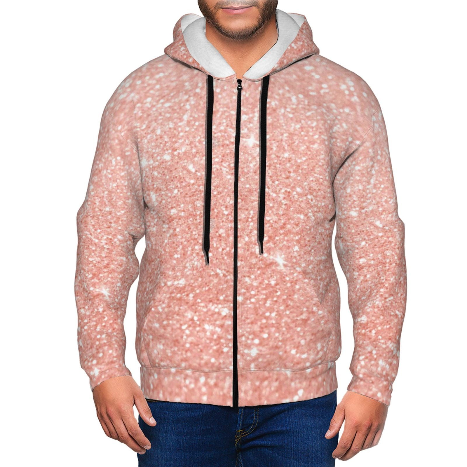 Rose gold hoodie mens deals