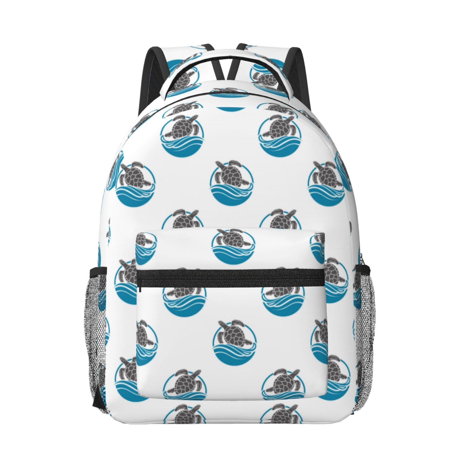 Lukts Turtle Print School Backpack Teenage Boy Girls Bookbag Kids
