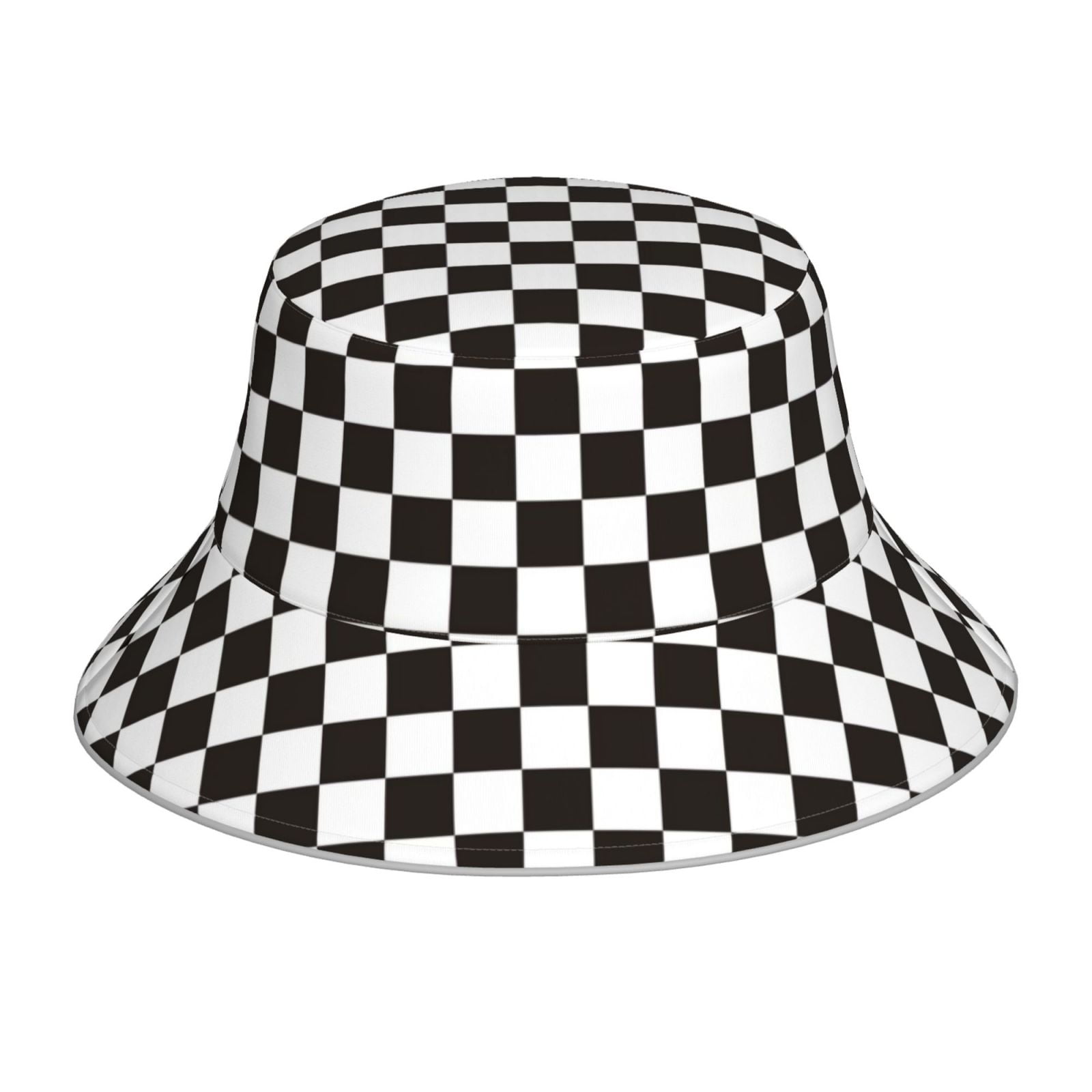 Lukts Unisex Black And White Checkerboard Print DoubleSideWear