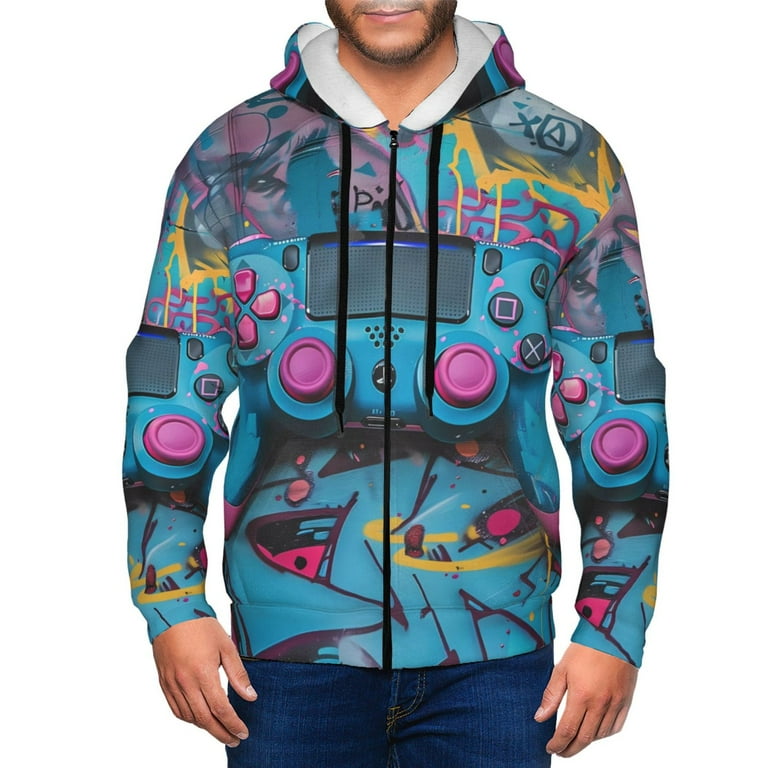 Gaming zip up hoodies sale