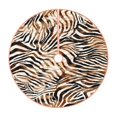 Lukts Watercolor Zebra print color life Christmas Tree Skirt, Winter