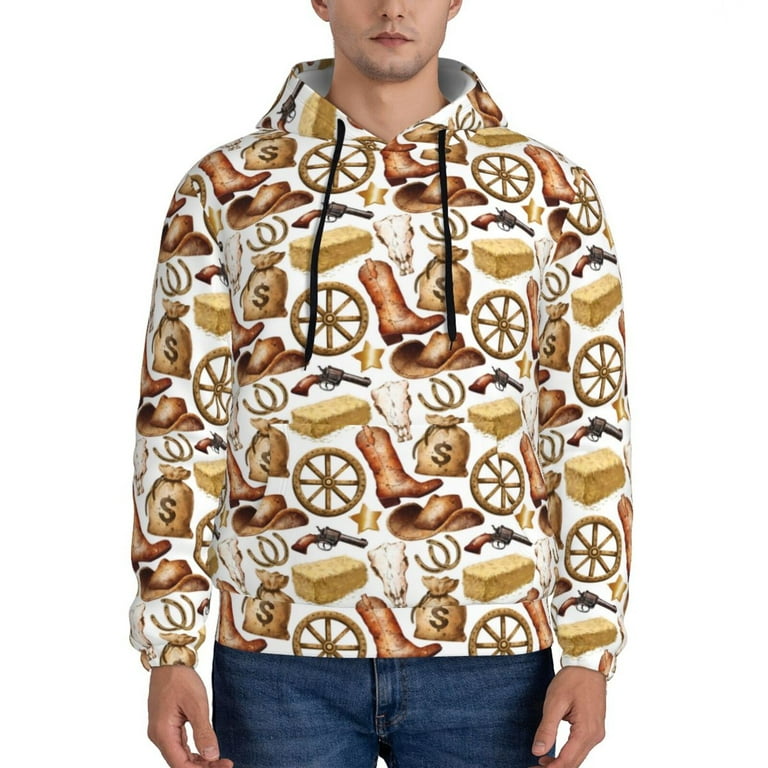 Western pattern pullover hotsell