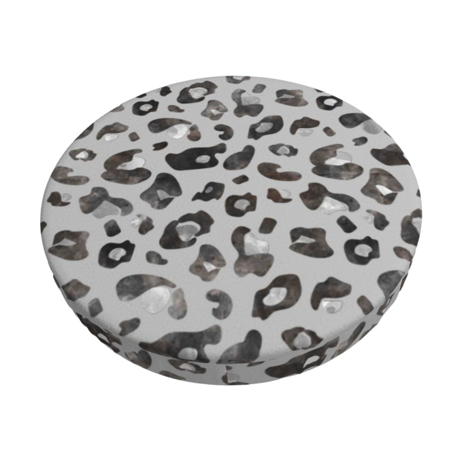 Lukts Wild Animal Leopard Print Pattern Bar Stool Covers 12"14" Round