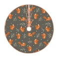 thumbnail image 1 of Lukts cute fall fox leaf Print Color Life Christmas Tree Skirt, Winter Holiday Tree Mat Decoration ,Can be Used as A Shawl-30", 1 of 6