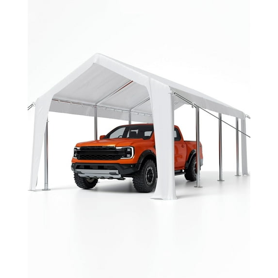 Luku 10'x20' Carport Replacement Canopy Cover - Waterproof, UV-Resistant, and Wind-Resistant
