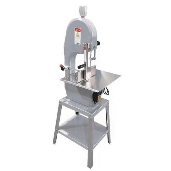 Luku 1100W Commercial Electric Meat Bandsaw, Countertop Bone Sawing Machine, 0.16-7.09 Inch Cutting Thickness