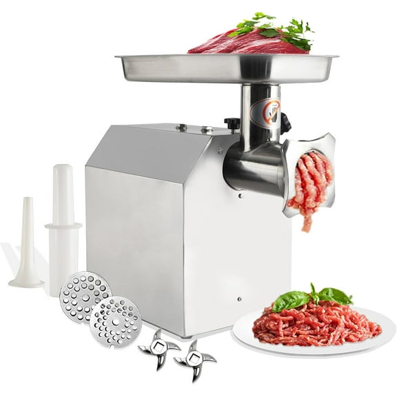 Luku 1100W Commercial Electric Meat Grinder, Stainless Steel Meat Mincer Max Yield 397lbs/H