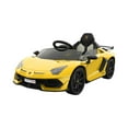 thumbnail image 1 of Luku 12V Lamborghini Electric Ride-On Car for Kids with Parent Remote, MP3/USB, Scissor Doors, LED Headlights, Smooth Start, 2 Speeds Manual, 3 Speeds Remote, for Toddlers Ages 3-8, 55 lbs Capacity, 1 of 8