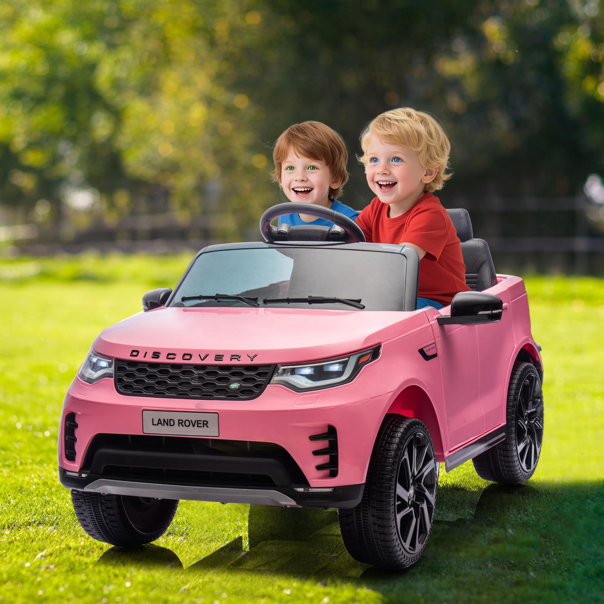 Range Rover For Kids Luku 12V Licensed Land Rover Ride-On Car for Kids, Remote Control, 3 ...
