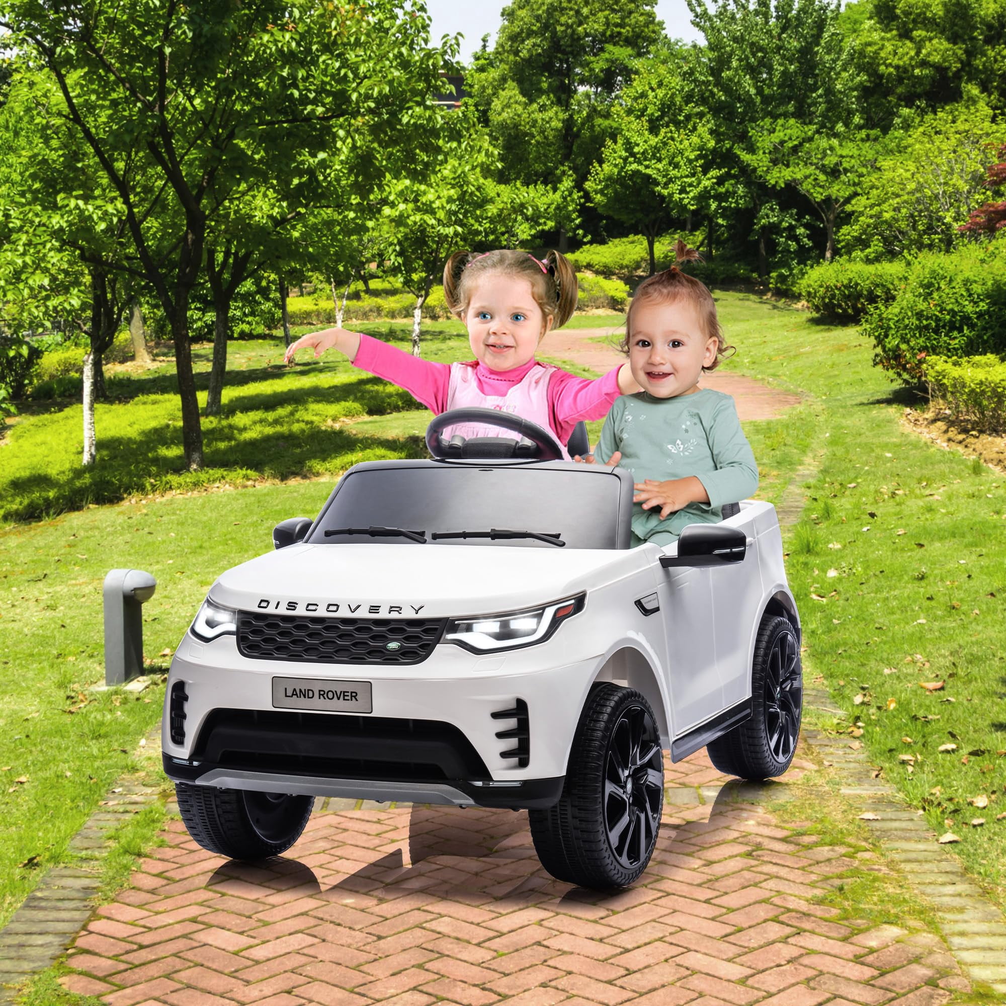 Range Rover For Kids Luku 12V Licensed Land Rover Ride-On Car for Kids, Remote Control, 3 ...