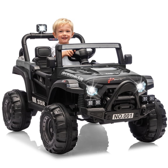 Luku 12V Ride On Car for Kids, Ride On Toy w/Parent Remote, Spring Suspension, Bluetooth, Music & Horn, LED Light, 4.1MPH Max Speed, 3 Speeds, Electric Car for Kids Toddlers Age 3-8
