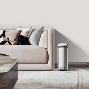 Luku 13 Gallon/50L Slim Stainless Steel Trash Can, Fingerprint-Proof Kitchen Step Garbage Bin