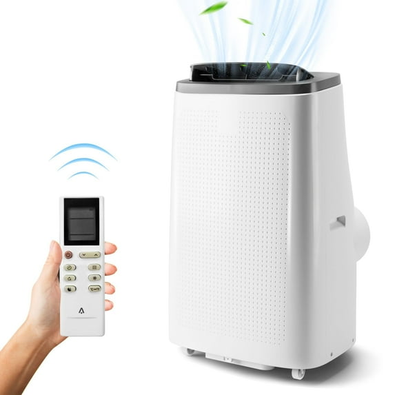 Luku 14000BTU Portable Air Conditioner – Fast Cooling for 700 Sq.ft, AC with Remote, Sleep Mode, 24H Timer, Low Noise, Fan & Dry Functions