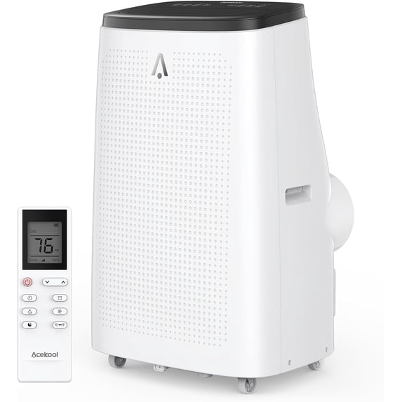 Luku 14000BTU Portable Air Conditioner – Fast Cooling for 700 Sq.ft, AC with Remote, Sleep Mode, 24H Timer, Low Noise, Fan & Dry Functions